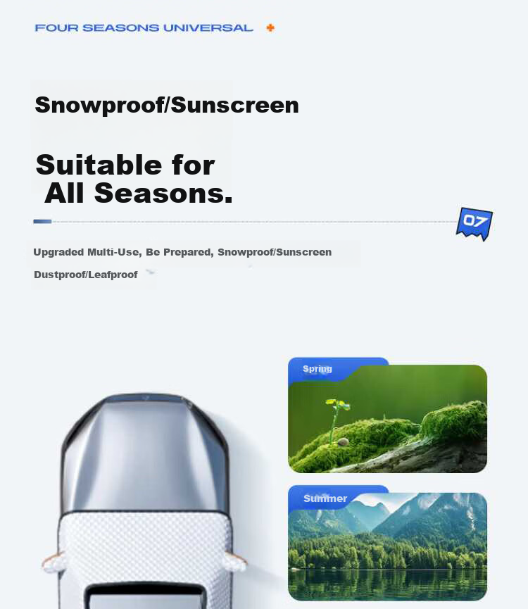AUTOWOEL BYD Han DM-i Snow Cover Car Front Windshield Snow Shield Frost and Freeze Protection Winter Windshield Cover 22