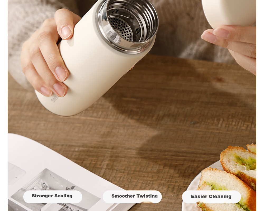Fuguang Insulated Mug for Men And Women, Stylish Water Bottle, Ultra-Light Portable, 316 Stainless Steel Cup, 420ml 16