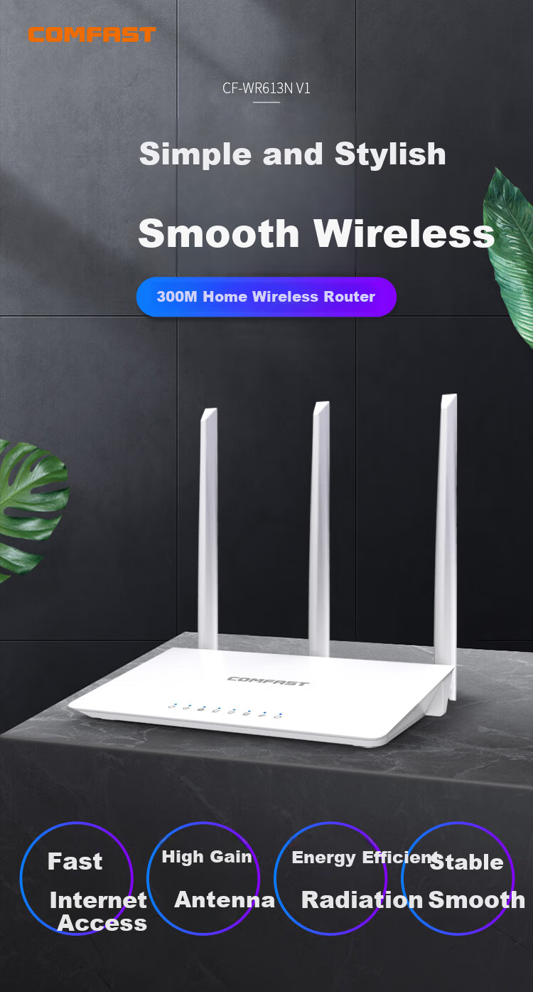 COMFAST AX3000 Dual-Band WiFi 6 Wireless Router for Home Use, Hisilicon Dual-Core Chip High-Speed 5G Network Mesh Networking Wall-Penetrating King WR631AX V2 1