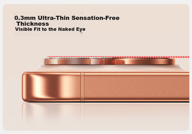 Shanmo [Corning + AR Anti-Reflective Coating] Compatible with iPhone 17 Pro Lens Film Full Coverage Lens Protective Film Independent Lens Non-Bulging Shell 1 Set 7