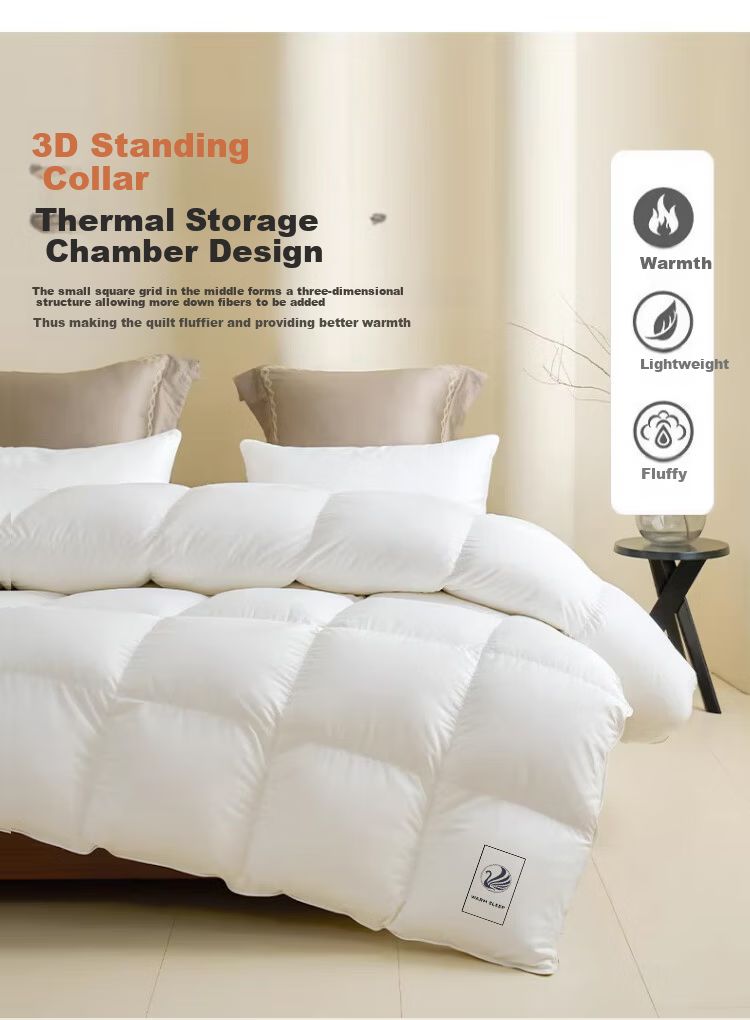 MUJI Class A 100% White Goose Down Comforter Autumn and Winter Quilt Core 220*240cm【Fill 2000g】 5