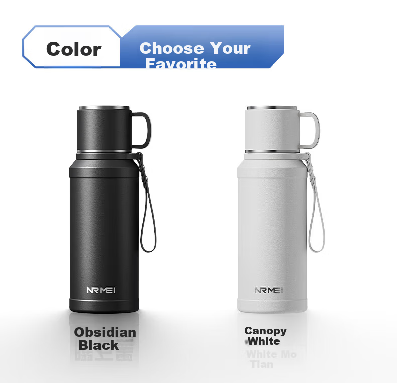 NRMEi Insulated Large Capacity Men's Tea Separation 316 Stainless Steel Portable Men's Steeping Tea Water Bottle Cup 19