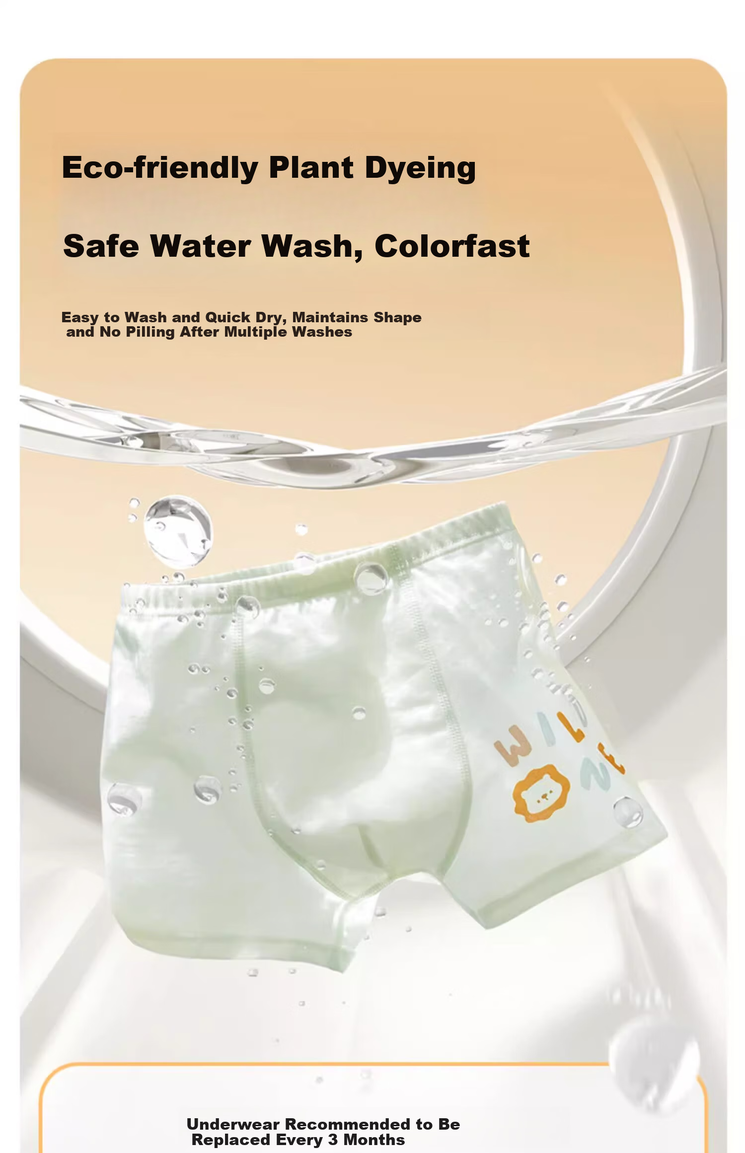 AIBEDILA Boys' Underwear, No Wedgie, for Older Children, 7A Antibacterial Underwear, Baby And Teen Boxer Briefs, 4-Pack, Size 130 15
