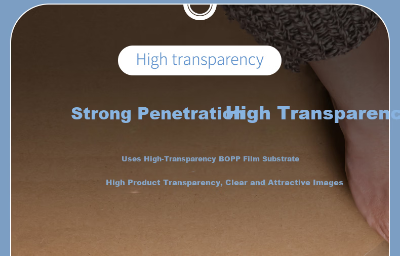 Deli High Quality Transparent Packing Tape 60mm x 100y x 50um (91.4m/roll) 6 Rolls/Tube Office Supplies Windproof Tape 30325 1