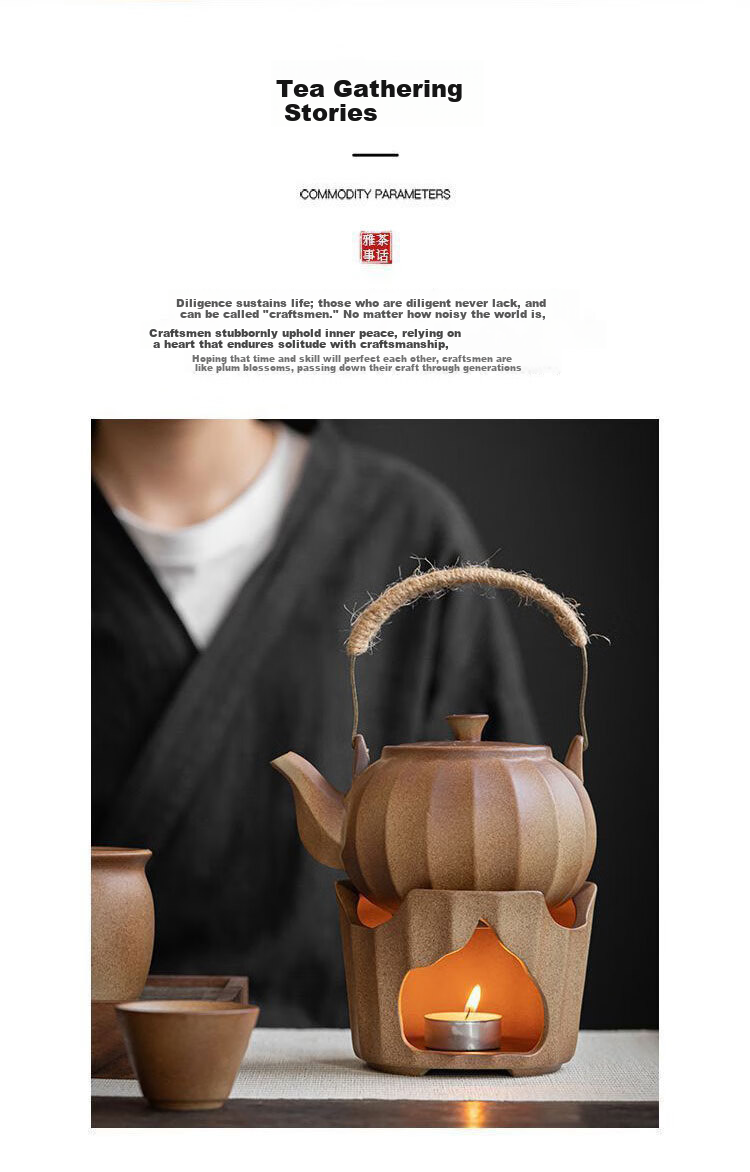 Merrig [Recommended by Procurement] Indoor and Outdoor Charcoal Fire Stove for Tea Brewing, Barbecue, Camping, and Home Heating 6