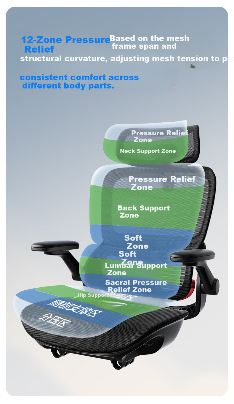 Sihoo B100Pro Ergonomic Office Chair Computer Chair Human Engineering Seat Gaming Chair with 4D Adjustable Armrests 10
