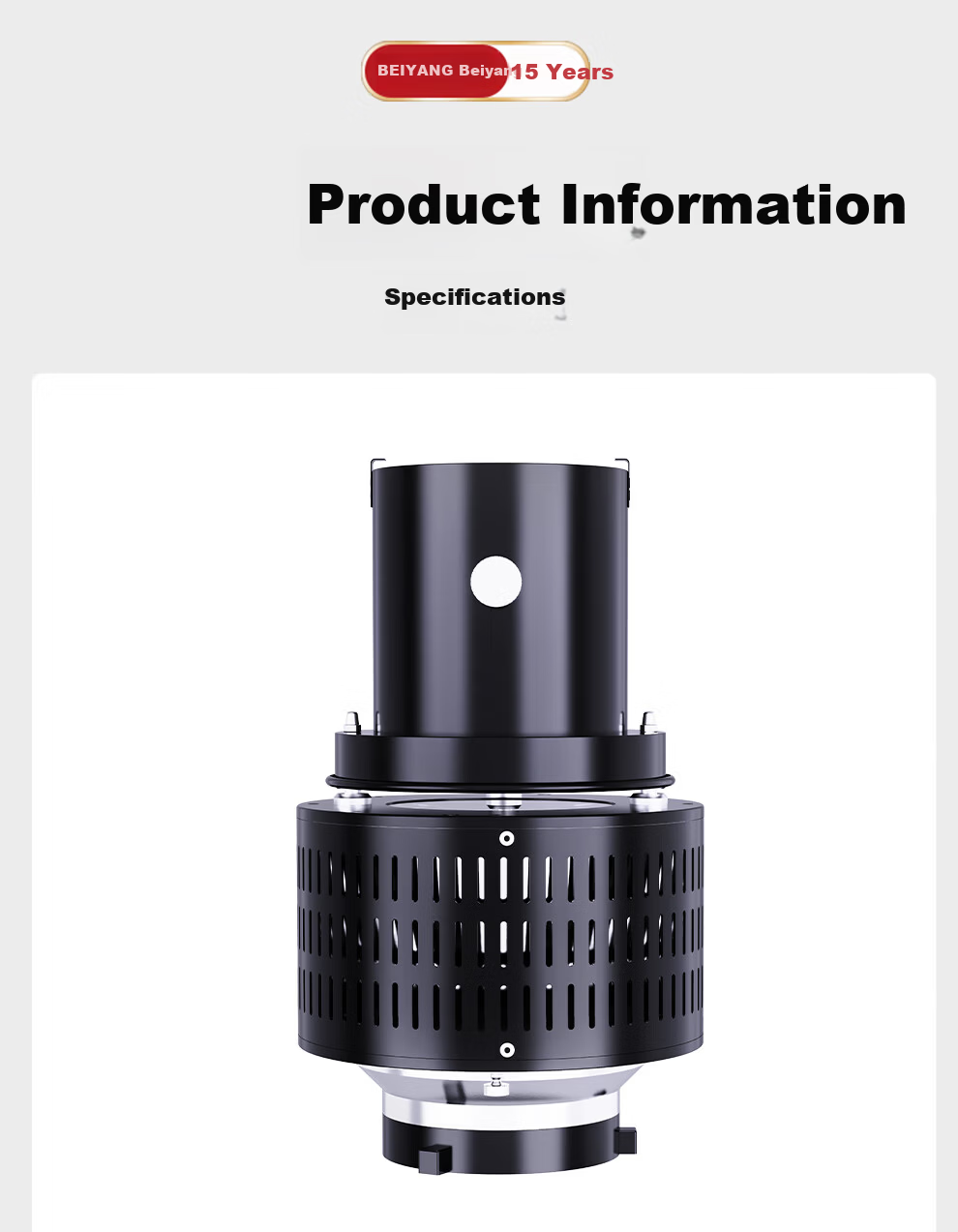 Beiyang QT-02 Photography Spotlight Snoot for Godox Jinbei Studio Flash Bowens Mount Universal Light Shaping Spotlight Lens Bowens Mount 15