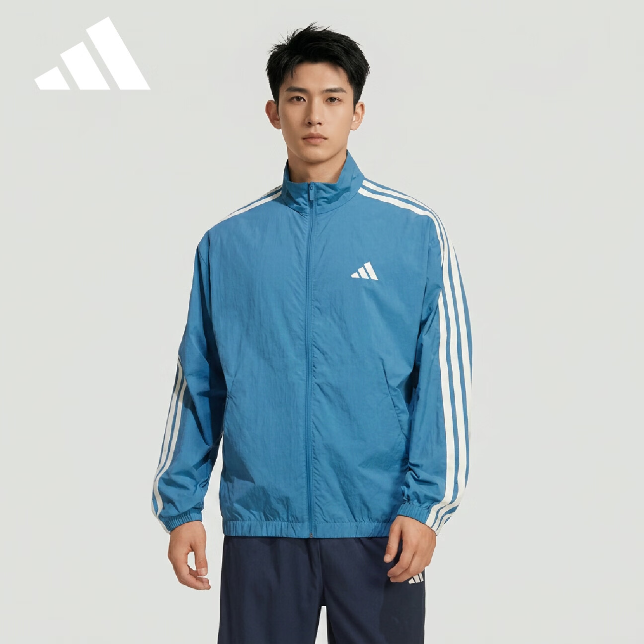 Adidas Sport Style Series Men's ST 3ST TRACKTOP Woven Jacket KR2522 Blue XL 2