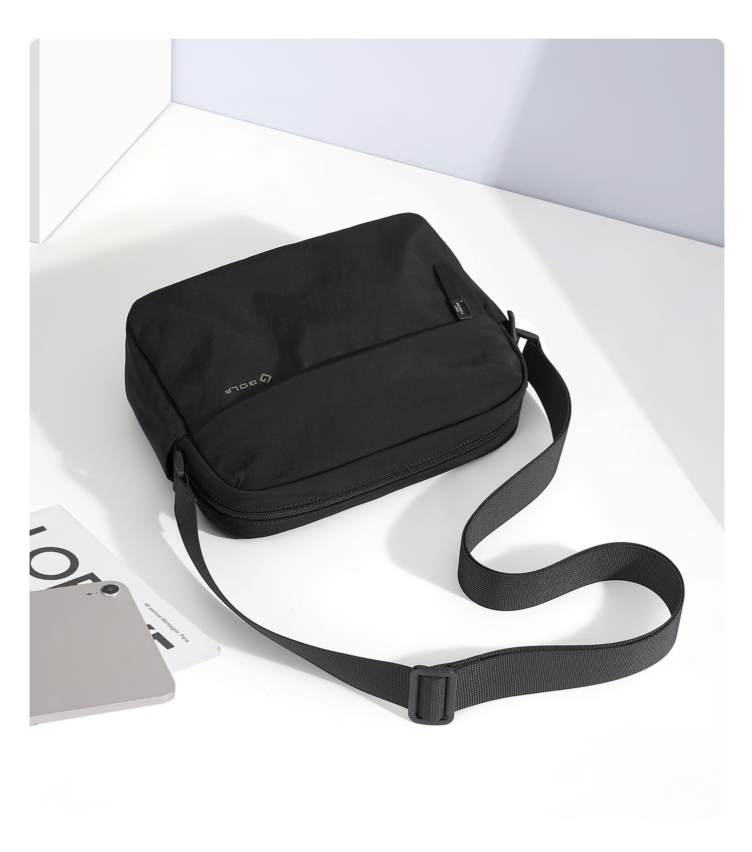 GOLF Men's Casual Lightweight Shoulder Bag Crossbody Bag Waterproof Outdoor Cycling Sports Bag for iPad and Phone 28