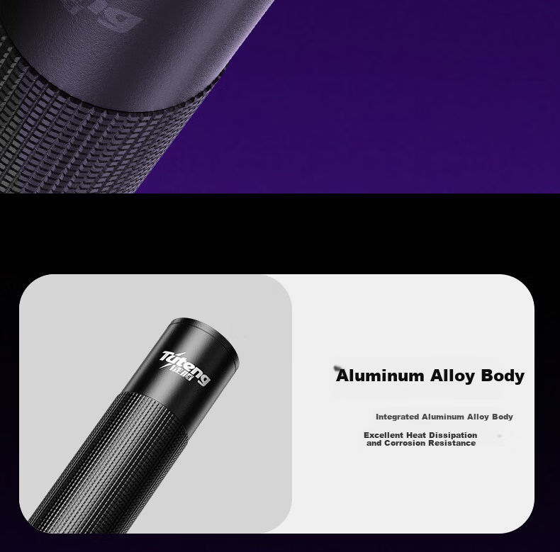 Tuteng Wood's Lamp 365nm UV Light Cat Ringworm Detection Anti-Counterfeit Money Jade Identification Fluorescent Agent Fruit and Vegetable Inspection Flashlight 19