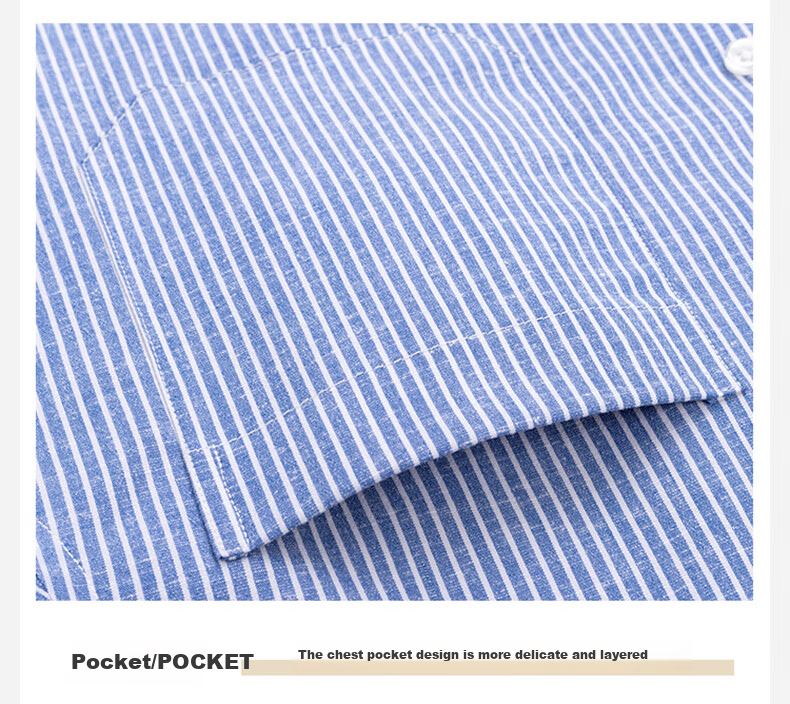 FIRS Men's Long Sleeve Business Casual Striped Shirt with Linen and Lyocell, Gray, Size 40 10