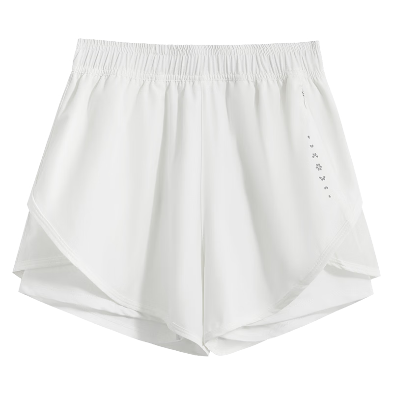 DRUR High Elastic Lightweight Women's Sports Shorts Summer New Fake Two-Piece Anti-Exposure Yoga Fitness Running Pants