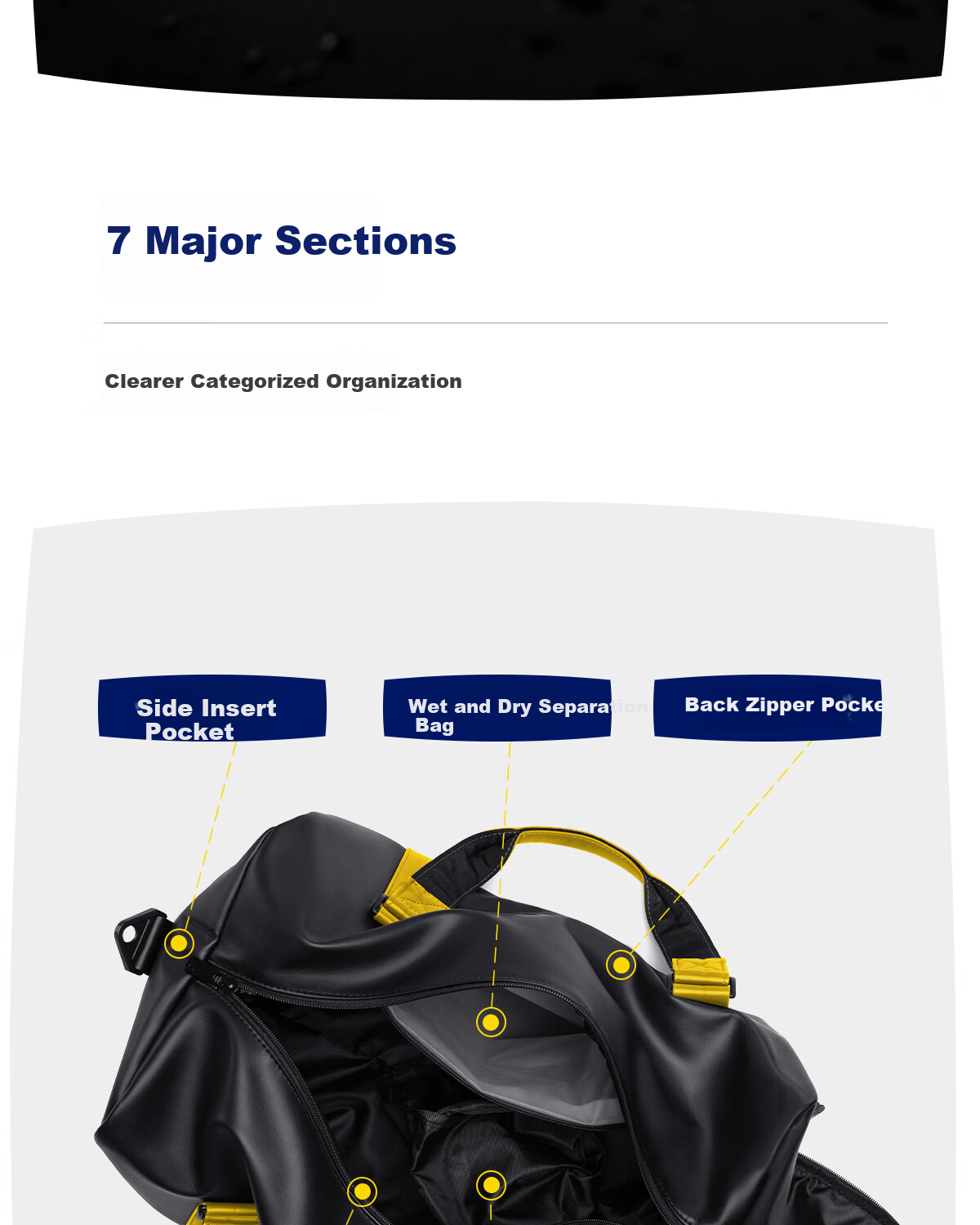 Hailan Home Travel Bag Hand Carry Luggage Bag Men and Women Sports Fitness Bag Short-distance Business Trip Luggage Bag Large Capacity Travel Bag 7
