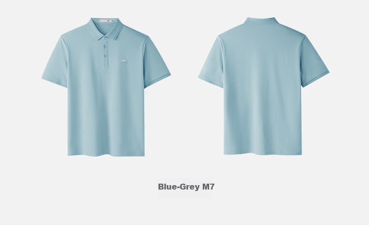 HLA Heilan Home Men's Short Sleeve Polo Shirt 26 Mountain Series Cool and Breathable Summer Short Sleeve 16