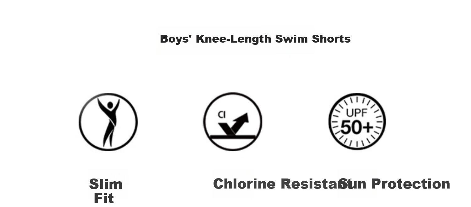 Speedo Kids Swim Shorts Swim Dare Series Youth Training Printed Knee-Length Swim Trunks UV Protection Chlorine Resistant Black/Orange Size 5-6 2