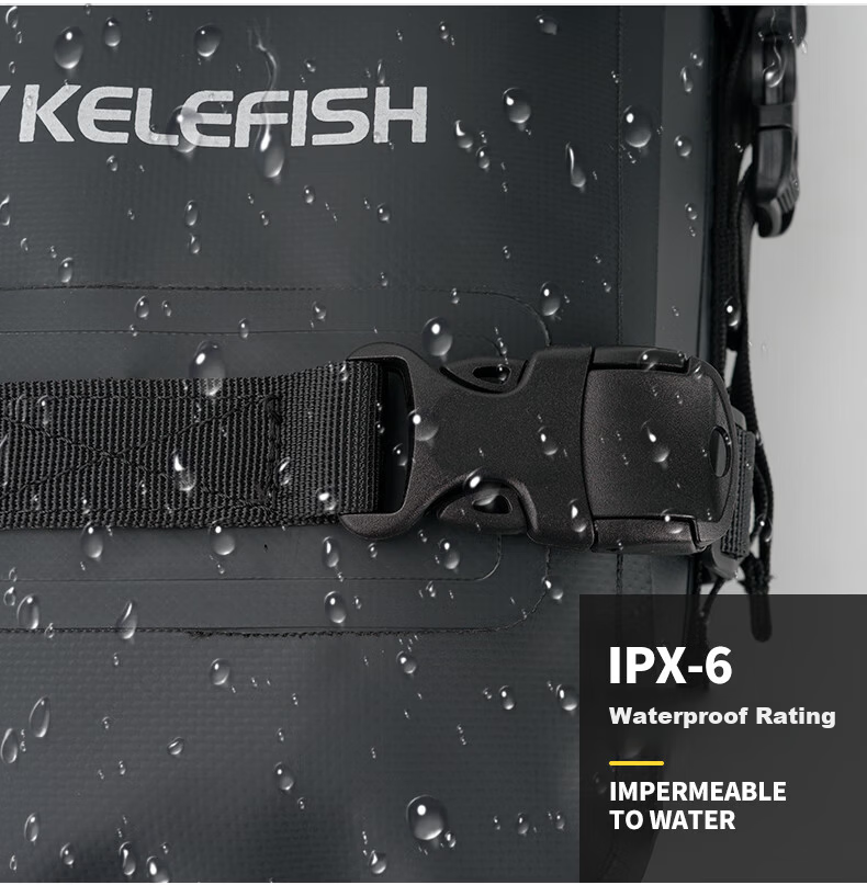 KELEFISH Motorcycle Guardrail Edge Protective Reflective Side Bag Waterproof Travel Hanging Bag Warrior Model 8-10*1 9