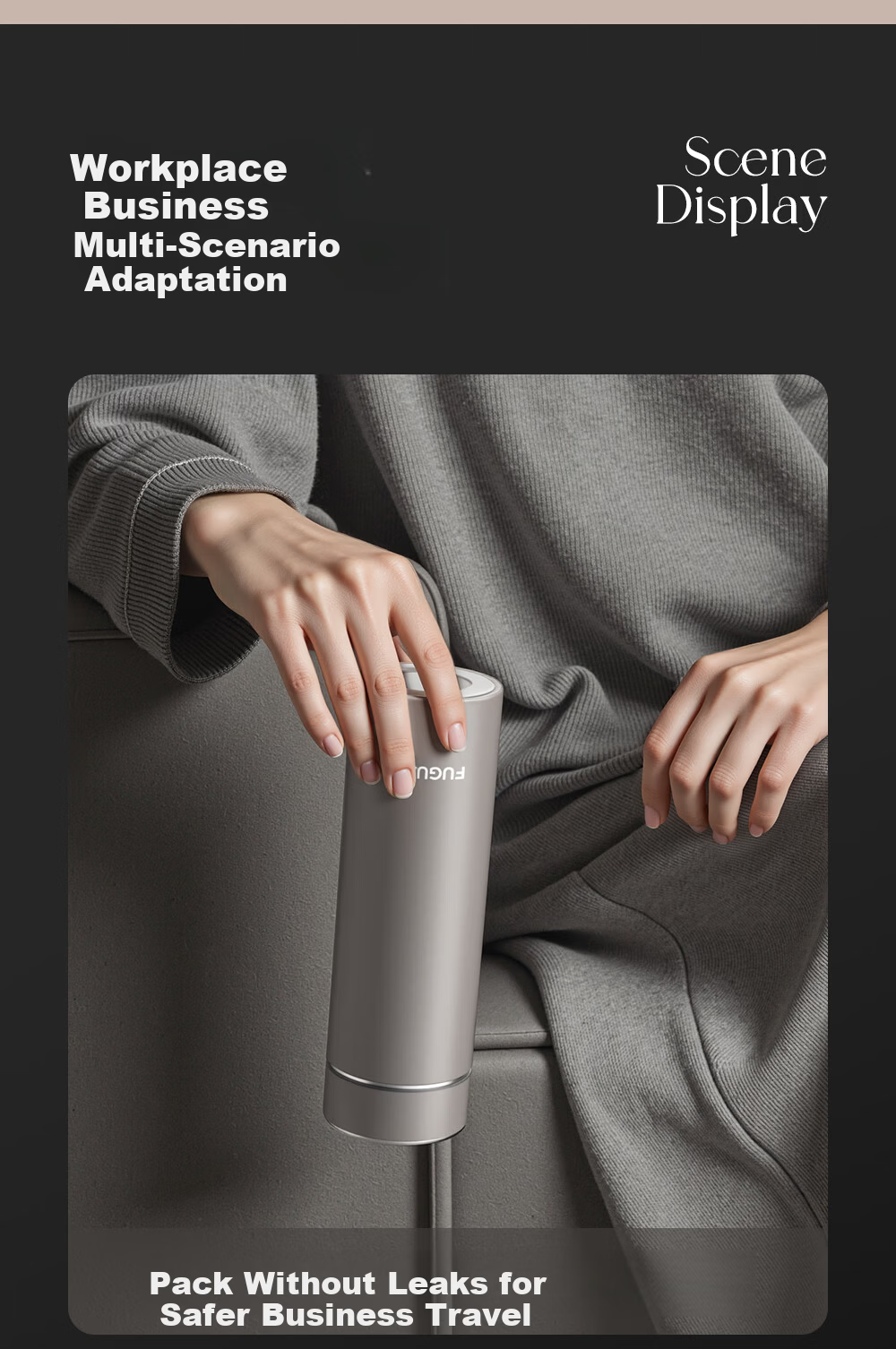 Fuguang 316L Stainless Steel Insulated Water Bottle Business Office Tea Cup Unisex Thermal Flask Straight Body Cup 15