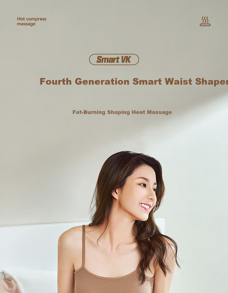 Smart VK Fat Burning Machine Abdominal Slimming Device Vibration Shaping Heating Weight Loss Home Fitness Waist Belt 3