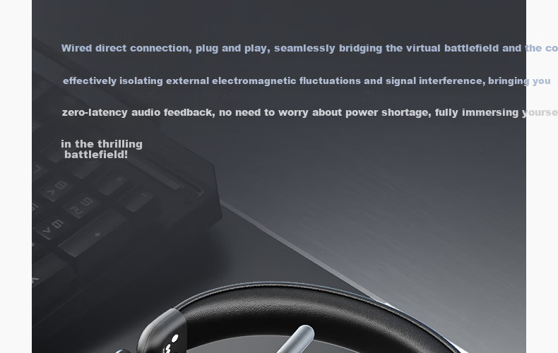 IKF V12 USB Sound Card Edition Gaming Headset Over-Ear Esports Headphones Wired FPS Exclusive Tuning 7.1 Surround Sound Microphone Valorant Delta Black Gray 34
