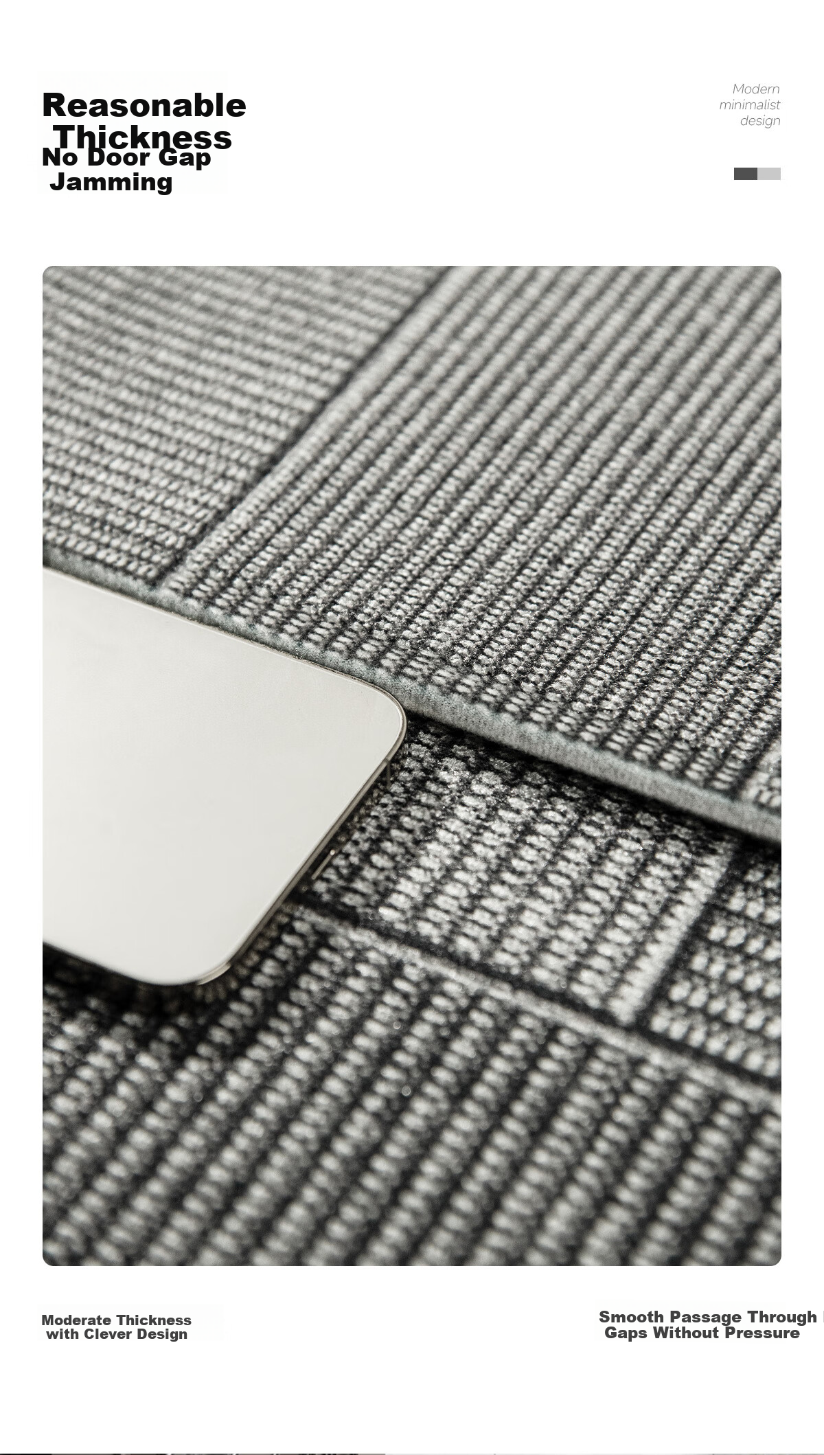 Quatrefoil Doormat Entrance Rug Dirt-Resistant Non-Slip Belgian Velvet Door Mat 40x60cm Simple Style 6