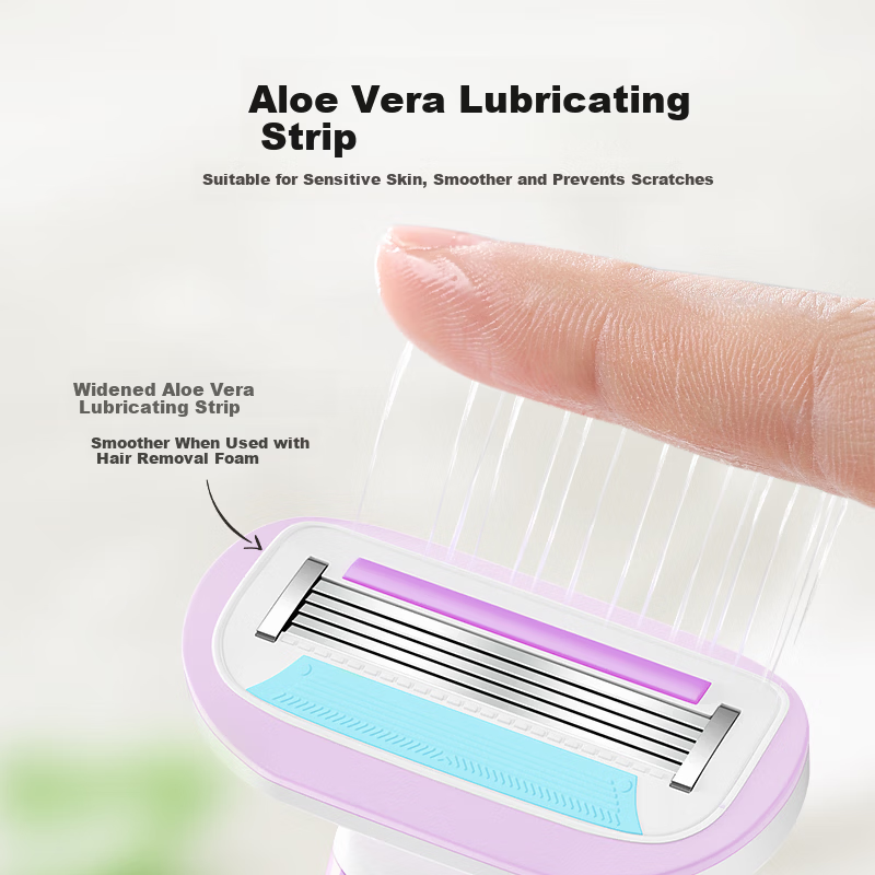Ouyizi Women's Hair Removal Razor Underarm Hair Remover Leg Hair Shaver Private Area Trimmer Purple