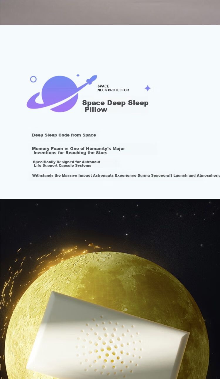 Yuan Life Double Memory Foam Pillow Long Body Integrated Memory Cotton Pillow for Couples and Families 150*35*9cm 5