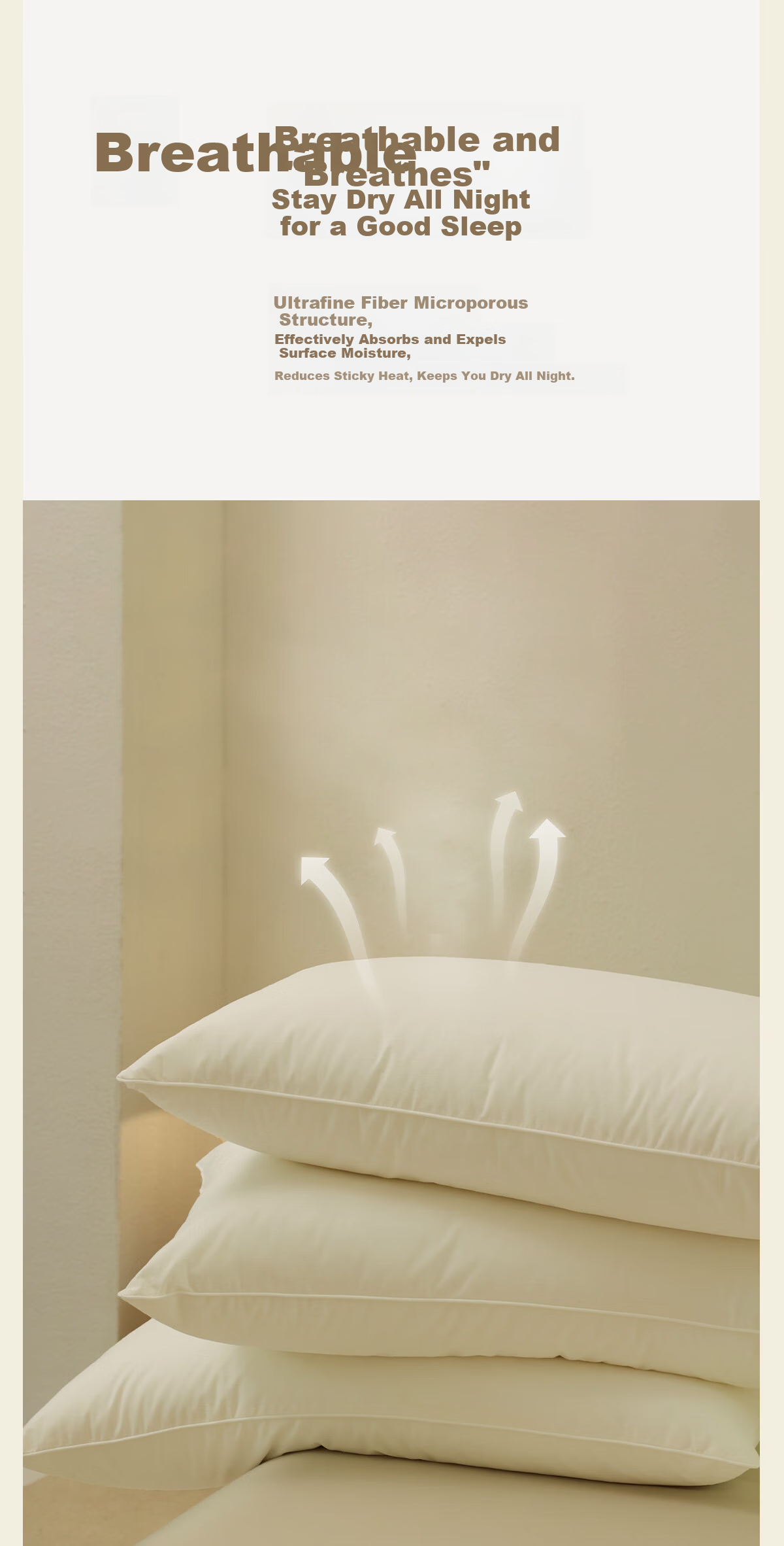 MIDO HOUSE Mingdu Soft And Slow Rebound Hotel Pillow, All-Cotton Pillow Core, Neck Support, Single Pack, Low Pillow, 48*74cm 10