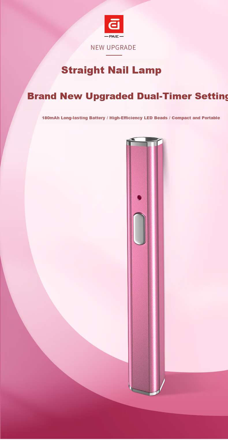 PAIE Handheld Mini Nail Lamp Portable Rechargeable Focused Quick-Dry UV LED Gel Nail Dryer 1