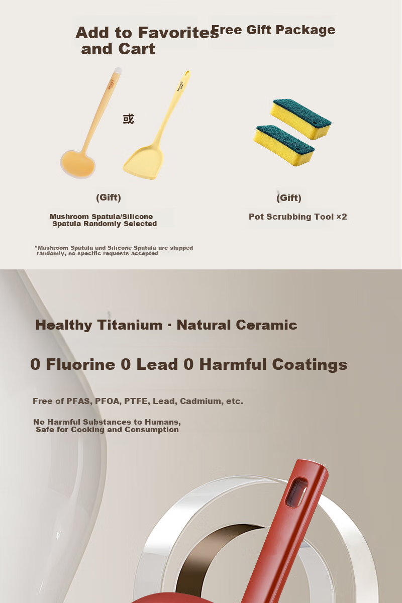 Maybale JD Exclusive Nie Yuan Titanium Ceramic Non-Stick Small Square Frying Pan Lightweight High-Value Goose Yellow 24cm 3