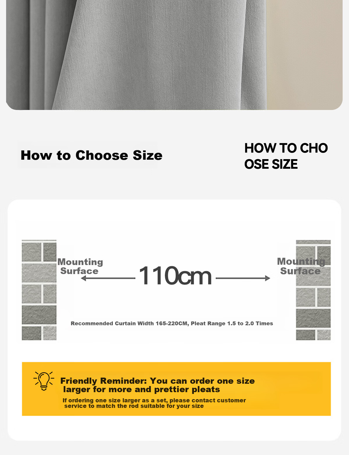 Golden Cicada Home Blackout Double-Sided Chenille Curtains with Hooks, Glacier Gray 150*180cm 17
