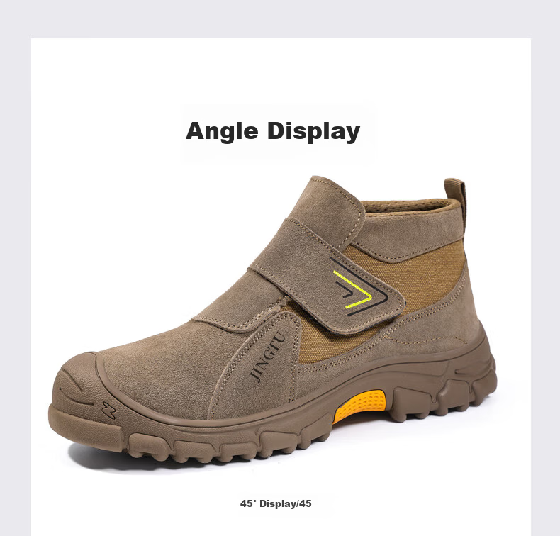 Jingtu Electric Welder Labor Protection Shoes Men's Steel Toe Anti-Smash Anti-Puncture Lightweight Comfortable Wear-Resistant Safety Work Shoes 3025G Size 43 14