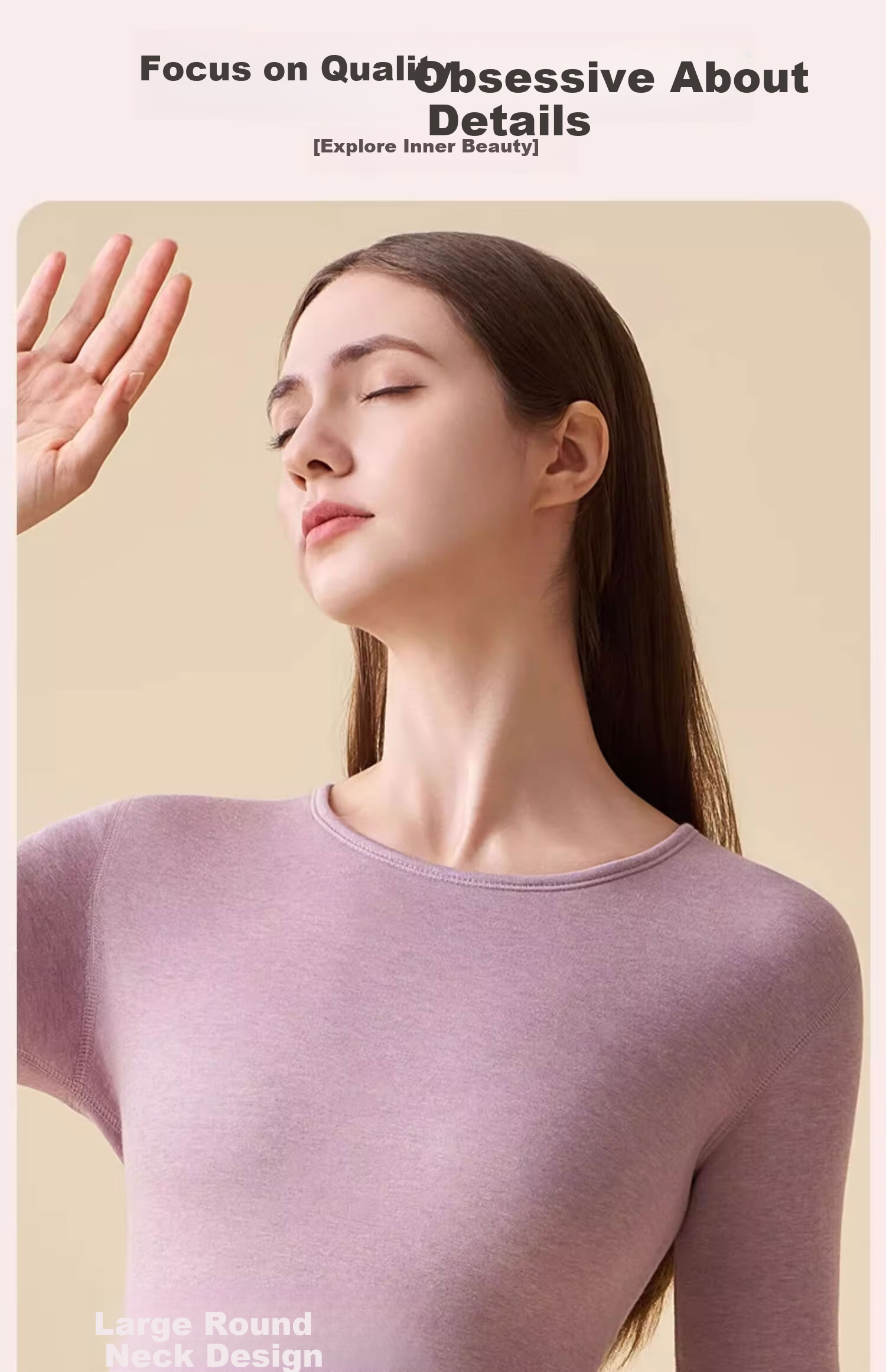 Urban Beauty Women's Thermal Underwear Set Autumn Winter Fleece Lined Thickened Flame Velvet Minus 40°C Cold Resistant Windproof 20