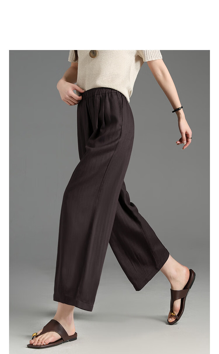 Demana [with Linen Lyocell] Summer Cropped Carrot Pants Intellectual Style Pleated Waist Slimming Casual Pants for Women Premium Feel 14