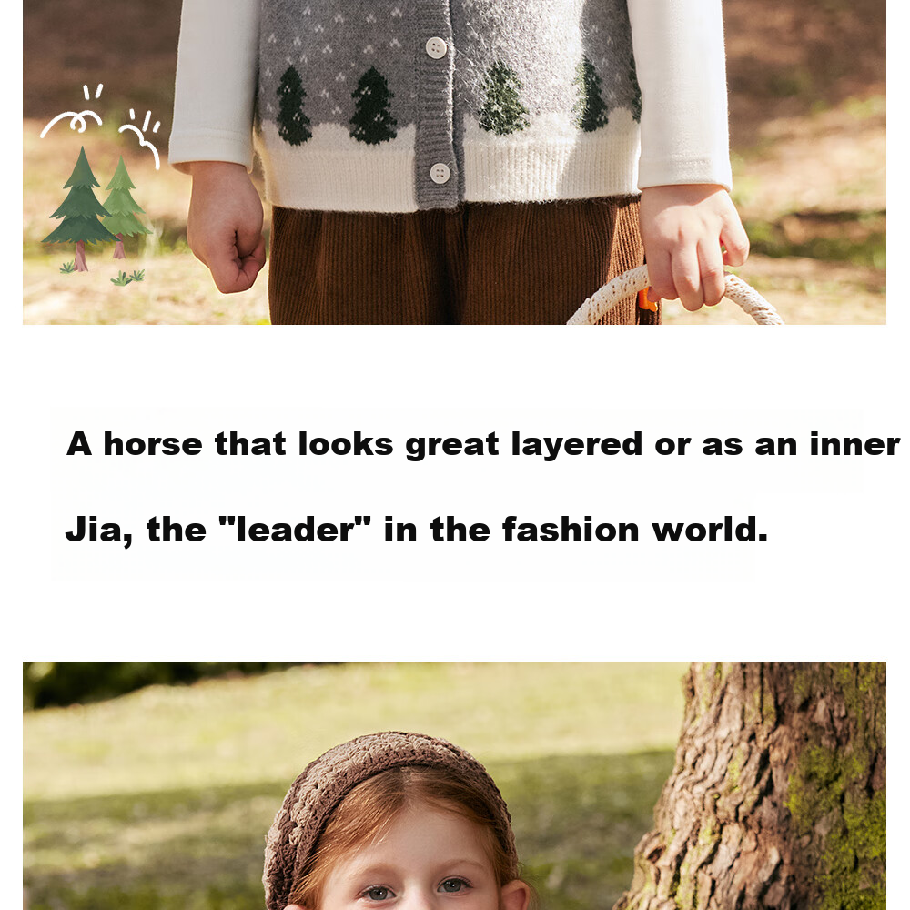 Beitais Kids Boys and Girls Spring Autumn Knitted Vest Cardigan Jacket Baby Toddler Sleeveless Sweater Vest 3