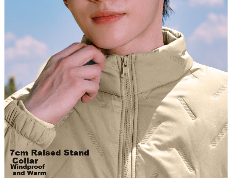 Baleno Men's Winter 2025 New Thickened Fleece Lined Short Cotton Padded Jacket Outdoor Windproof Stand Collar Coat 20