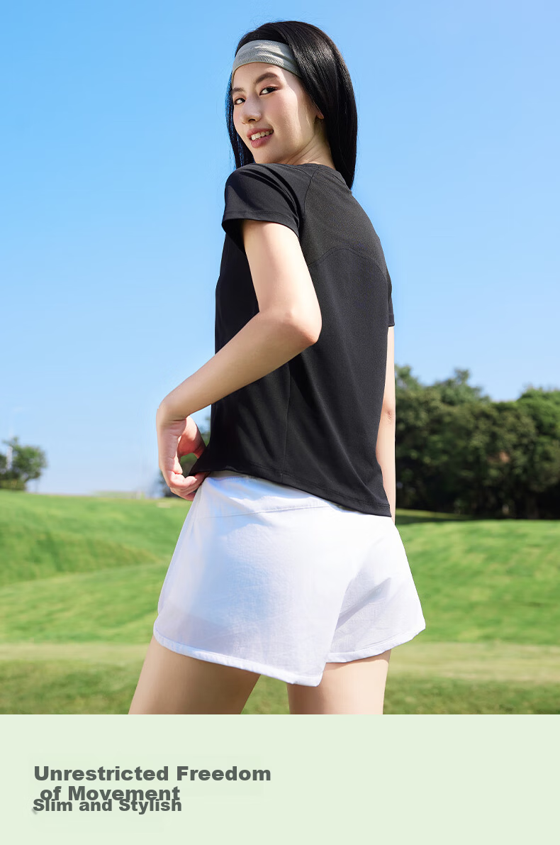 MJ STYLE Simple Comfortable Sports Short Sleeve T-Shirt Women 2026 Summer New Slim Fit Breathable Quick-Dry Half Sleeve 7