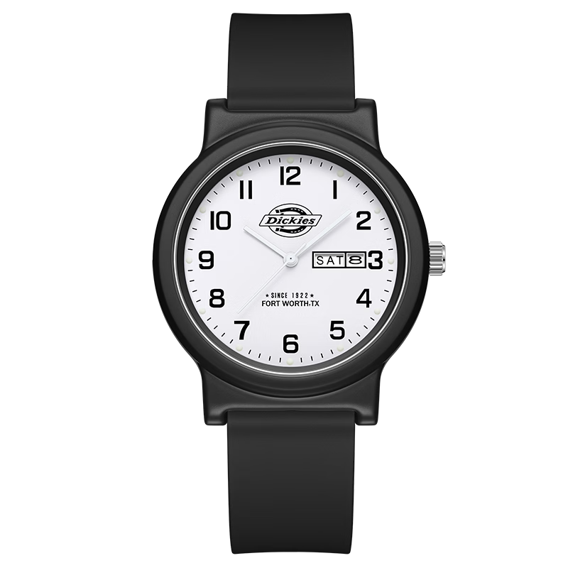 Dickies Student Watch Calendar Luminous Silent Exam Analog Unisex CL-754 Black
