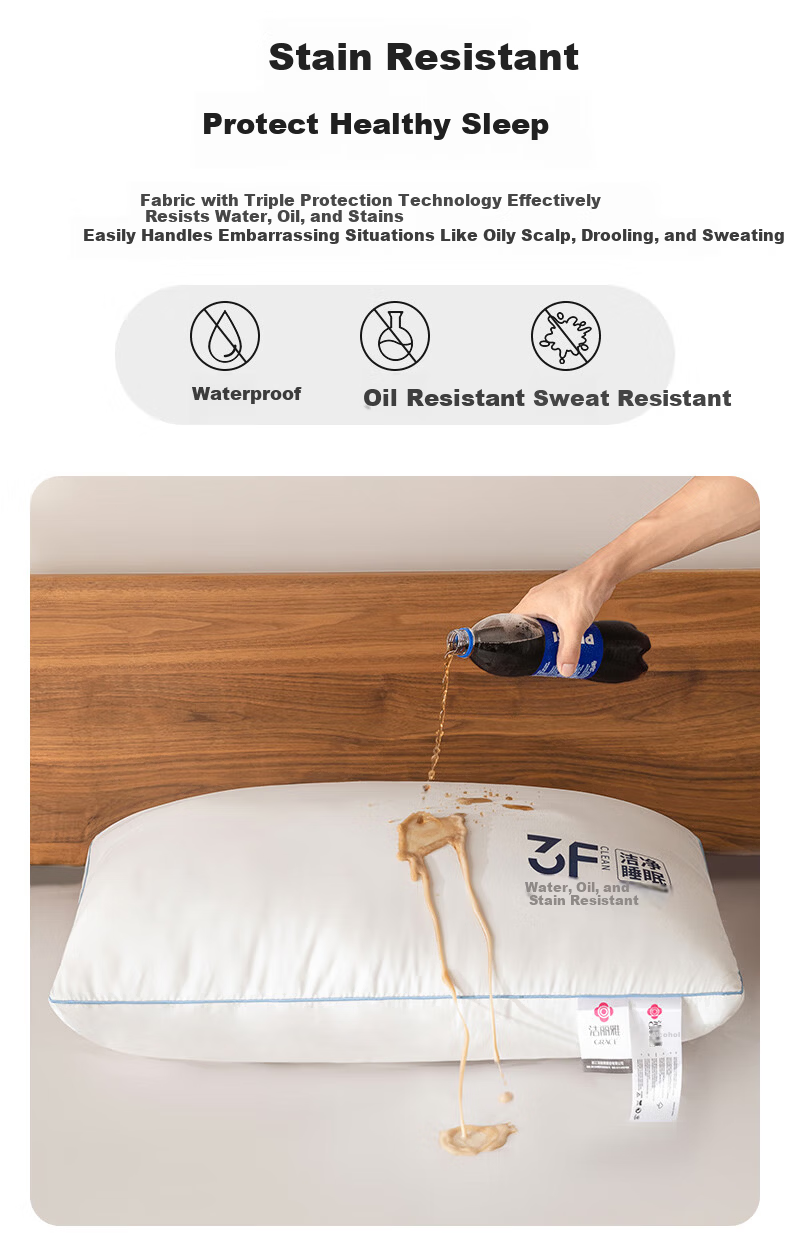 Grace Class A Three-Proof Deep Sleep Star Hotel Pillow Core Neck Support Pillow Core Home Use Single Piece 4