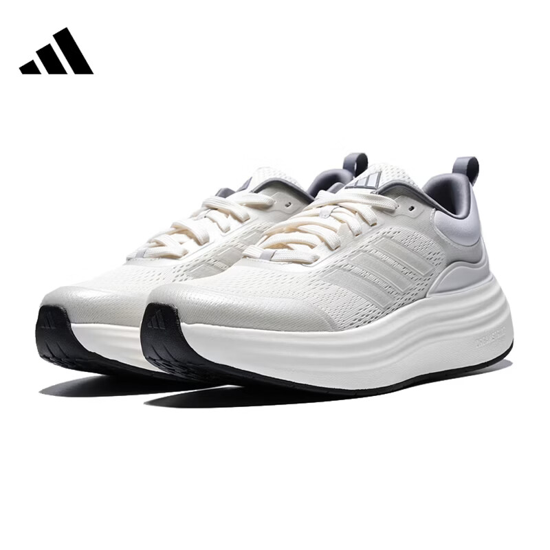 Adidas Women's Sporty Style NORA SHELL Casual Shoes JS4890 Bright White Metallic Size 38 4
