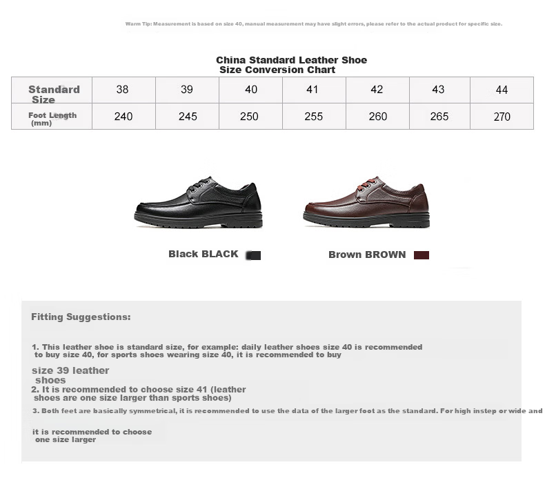 LAORENTOU Men's Leather Shoes, Top-Grain Cowhide, Business Casual Lace-Up, Wear-Resistant Non-Slip Footwear for Men, 510200819, Black, Size 42 5