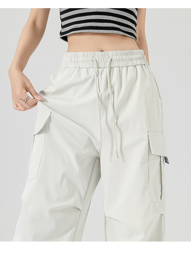 Xueqiman Twill Work Pants Women Summer Quick-Dry American Style Sports Convertible High-Waist Hiking Outdoor Softshell Pants 21