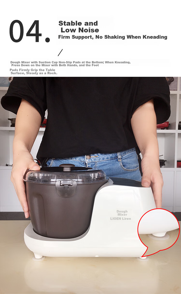 Liven 2025 New Model 7L Large Capacity Dough Mixer Fully Automatic Home and Commercial Kneading Machine Fermentation and Proofing Chinese and Western Chef Machine HMJ-D7621 16