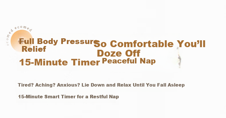 Ecomed German Full Body Massage Mat Recliner Home Massage Bed Shoulder Neck Waist Back Leg Massager Gift for Parents Elders Practical Birthday Present 25