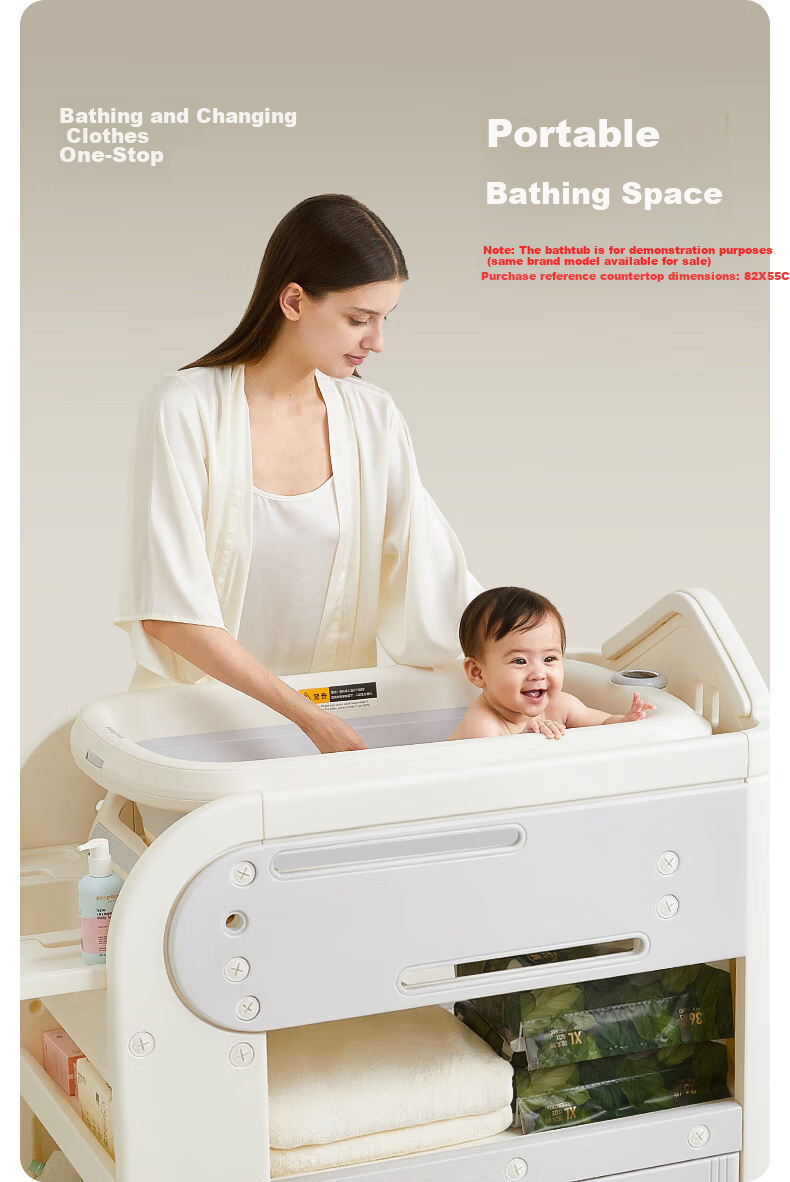 Babypods Diaper Changing Table Baby Care Station Newborn Diaper Changing and Massage Table Multifunctional Portable Mobile Baby Crib 12