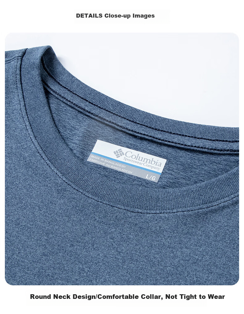 Columbia Men's T-Shirt Spring Summer 2026 Moisture-Wicking Quick-Dry Crew Neck Short Sleeve AE5093 010 L 10