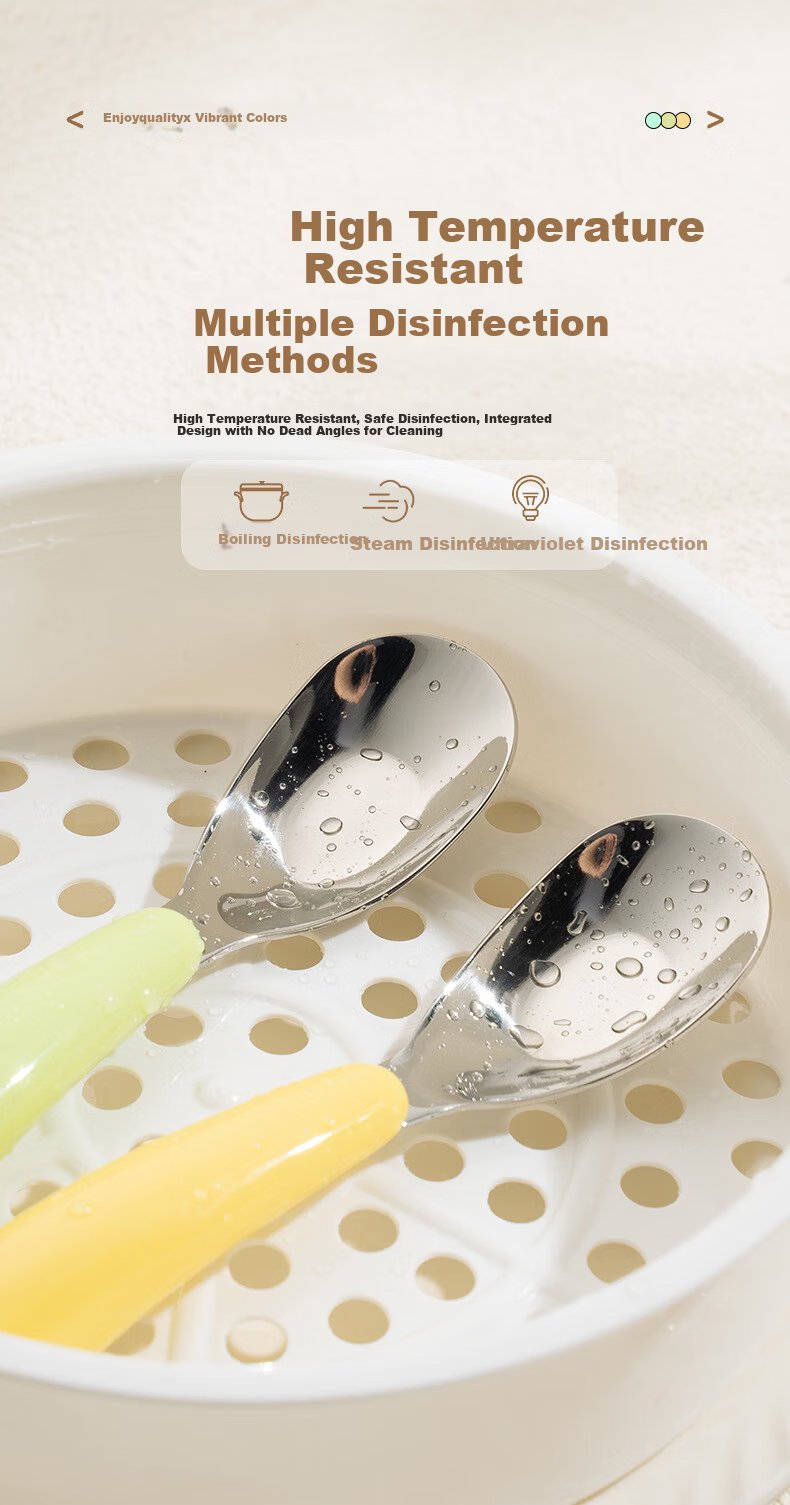 CAIZHI 316L Stainless Steel Spoon Set, Thickened Chinese Style Large Round Soup Spoons, 2 Pieces CZ6248 10