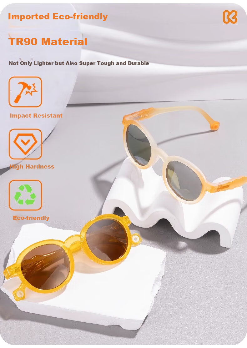 Kigo [Shen Yue Same Style] 2025 Polarized Outdoor UV Protection Kids Sunglasses Zebra White (6-12 Years) 10