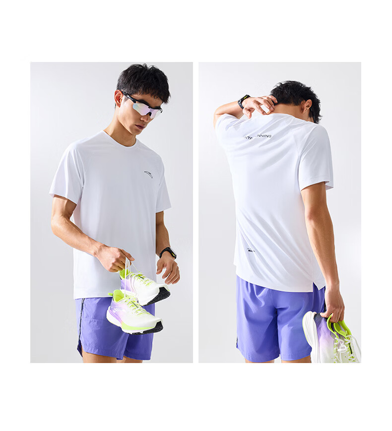 Anta Quick-Dry Master C5 Zero Pressure T Men's Summer New Breathable Sports Short Sleeve T-Shirt Running Shirt 6
