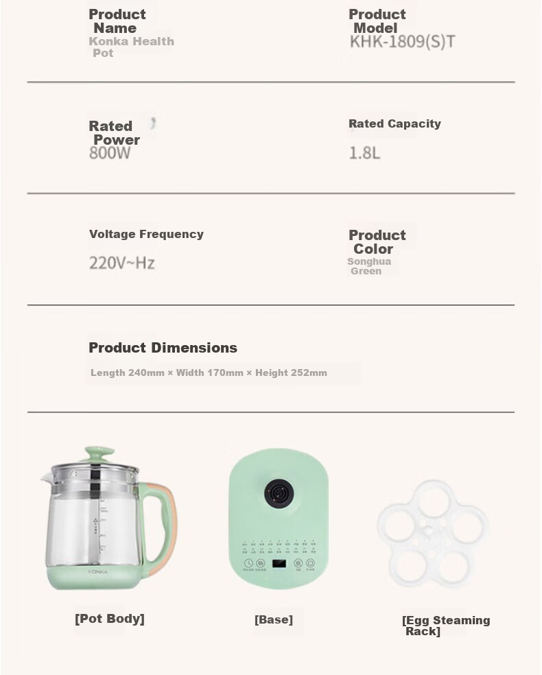 KONKA Health Pot, Home Use 3L Large Capacity Multi-Temperature Constant Temperature Kettle, 48H Long-Lasting Heat Preservation, Multifunctional 304 Stainless Steel Water Dispenser, KDSP-3002E 14