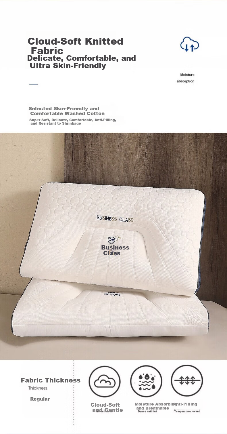 Yalu Latex Pillow Neck Support Sleep Aid Natural Rubber Pillow Core Single Student Dormitory Home Gray High Pillow 6
